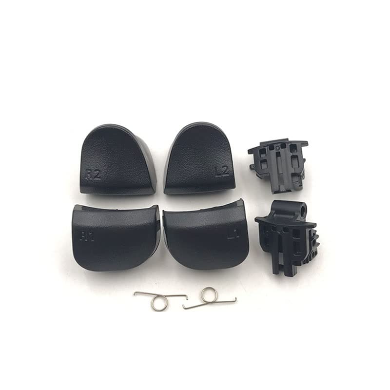YANHAO [Parti di Videogiochi] 2 Pezzi for Controller Sony Playstation 5 PS5 L1 R1 L2 R2 Kit Pulsante Trigger for PS 5 con Molla Telaio Supporto LR [Sostituire] (Color : Full Set V2)