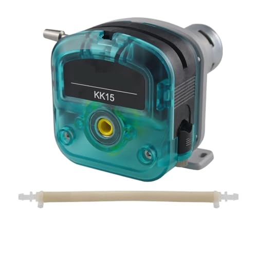 JWBSTUIW L Type KKDD High Flow Peristaltic Pump 12V 24V DC Motor Gear Transmission Self-Priming Pump for Liquid Transfer(KKDD-24S18L A)