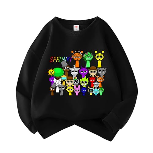 HOUJW Carino Cartoon Game Felpa Inverno Streetwear Donna Felpe con cappuccio Casual Manica Lunga Inverno Pullover Vestiti Top, B, L