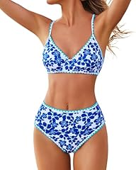 Blue Floral Bikini Sets