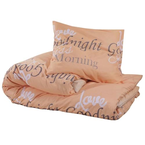 Parure de lit rose 225x220 en pur coton certifié de qualité supérieure