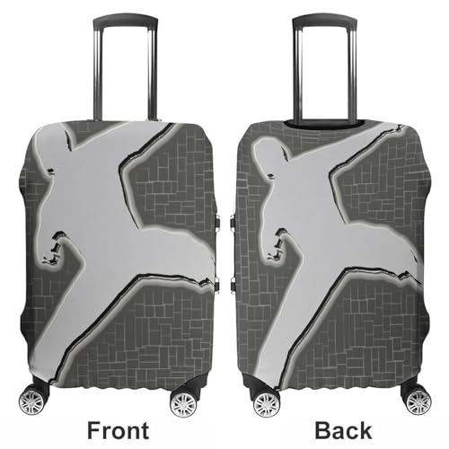 Martial Arts Luggage Cover Tsa Approved Suitcase Covers for Luggage Elastic Washable Suit Case Covers Anti-Scratch Travel Luggages Sleeve Suitcase Protector Fits 19-30 Inch Case(XL)3