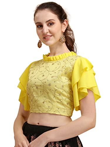 Image of Paralians Casual Layered Sleeve Embroidered Women Top