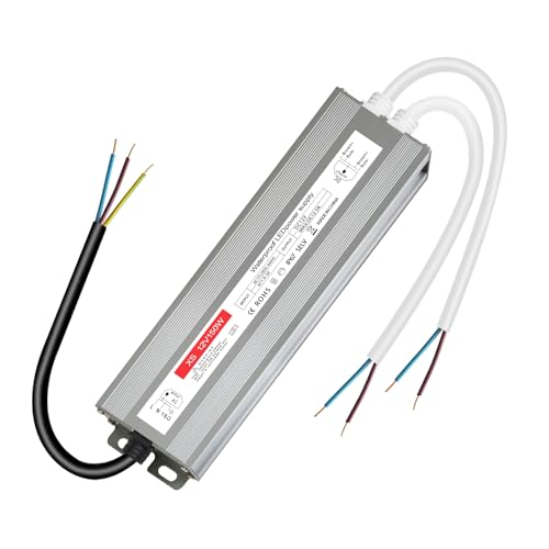 12 V 150 W, Transformador 220v a 12v, Transformador LED 12v 150w,Fuente Alimentacion 12V 12.5A Constante, IP67 Impermeable, Sin ruido/sin parpadeo de LED para bombillas y tiras LED MR16 GU5.3 MR11 G4