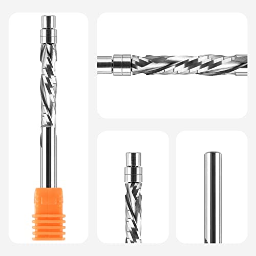 Fresa de compresión para madera SpeTool con doble rodamiento superior e inferior de 6mm 4
