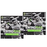 SWINGRAIL Baseball/Softball Swing Trainer Aid (2-Pack) Equipment for Batting and Hitting