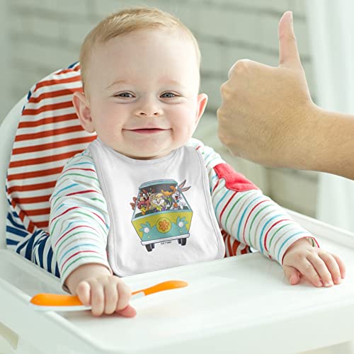 GRAPHICS & MORE WB 100th Looney Tunes Scooby-Doo Mashup Baby Bib - Pink3