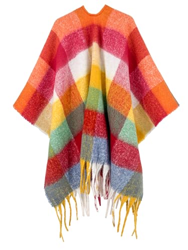 Image of Breezy Lane Women's Shawl Wraps Warm Poncho Ruana Wrap Cardigan