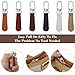 LXUEJIE 12 Stück Reißverschluss Zipper, Ersatzteile Abnehmbares Zipper Pull Leder Reißverschluss-Anhänger Set Reissverschluss Reparaturset Für Jacken Kleidung Hosen Geldbörse Handtasche (6 Farben)