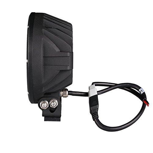 Lightronic 7 Inch Round 140W 6000K Nature Super Bright 8° Driving Beam Led Off-Road Auxiliary Fog & Driving Light, Ip69 Waterproof Rating, 1-Piece #TOP5