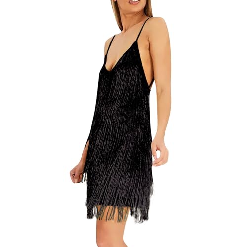 Robe à paillettes dorée pour soirée de carnaval et mascarade chic