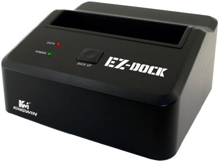 Kingwin 2.5-Inch and 3.5-Inch SATA Hard Drive Docking Station with USB 2.0 and eSATA External Hard Drive Enclosure, EZD-2535 (Black)