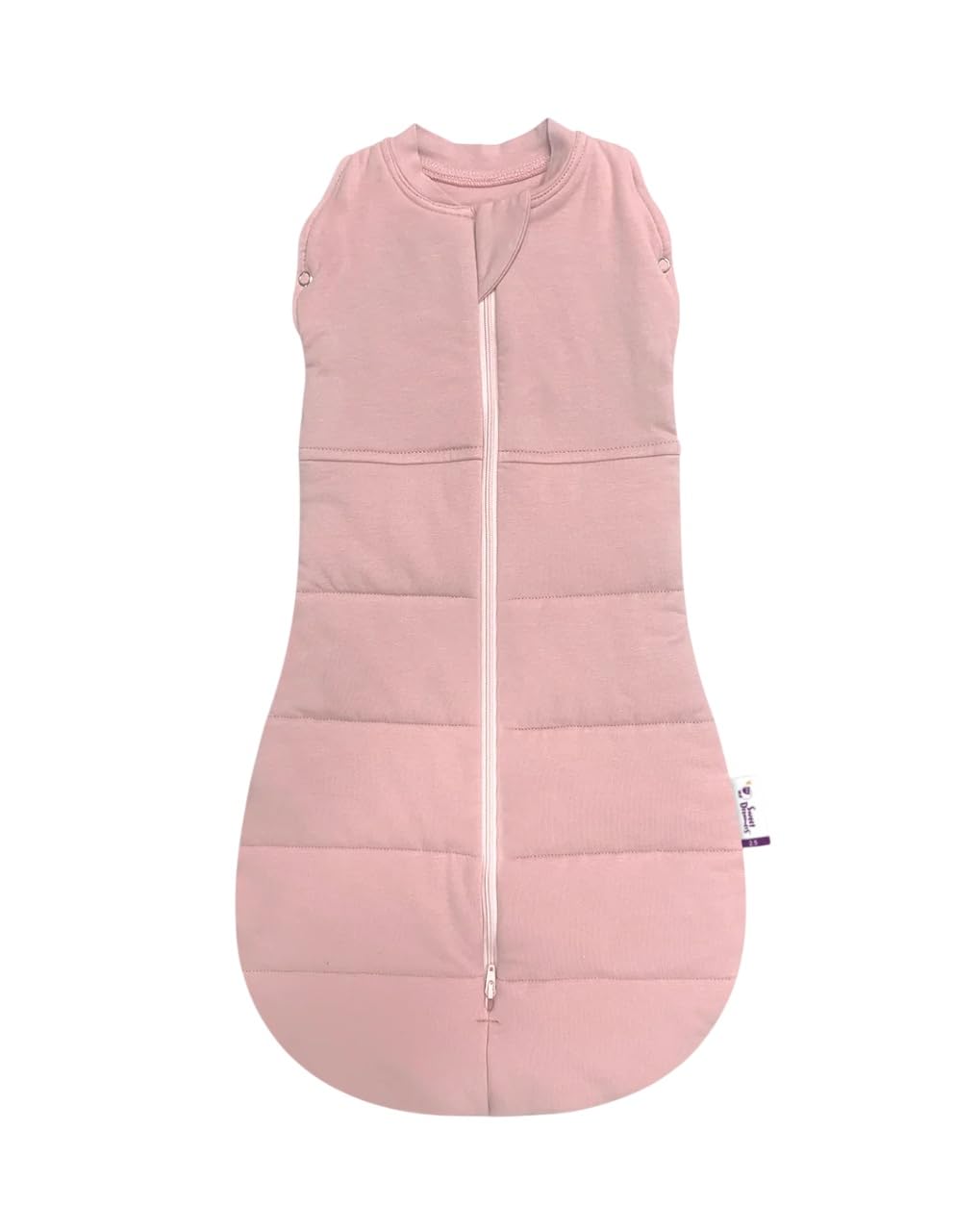 Sweet Dreamers Dusky Pink Baby Sleep Bag | 3-12 Months, 2.5 Tog | Soft Organic Cotton Fabric Baby Sleeping Bag |
