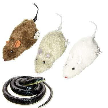 cute mouse toy (pack of 3 ) rat soft toy for moving soft rats toys for kids- Multi color