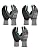 DULFINE Safety Work Gloves MicroFoam Nitrile Coated-3 Pairs Pack,Seamless Knit Nylon Glove with Black Micro-Foam Nitrile Grip,Ideal for General Purpose,Automotive,Home Improvement,Painting(Large)
