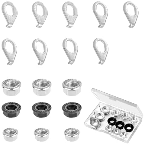 ZEYIYER 18 PCS Bike Axle Nut Kit Cover