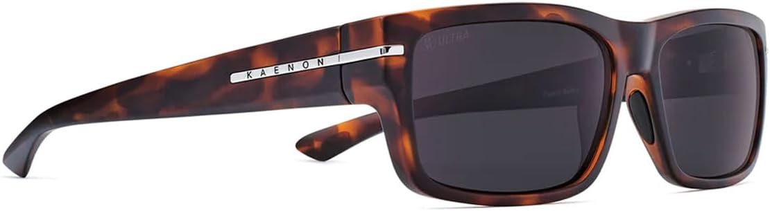 Kaenon Mens Silverado Square Polarized Sunglasses (Matte Tortoise, Ultra Grey 12%) - Image 2
