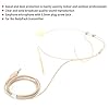 ciciglow Headset Microphone, Dual Ear Hook Headworn Mic 3.5mm Male Screw Lock Omnidirectional Mic for Wireless Bodypack Transmitter #3