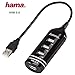 Price comparison product image Hama 39776 | USB 2.0 Hub 1:4 | Bus-powered | Black