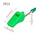 Funstreet 7 Pack Sports Whistles with Lanyard Loud Crisp Sound Whistles for Coaches Teachers Referees