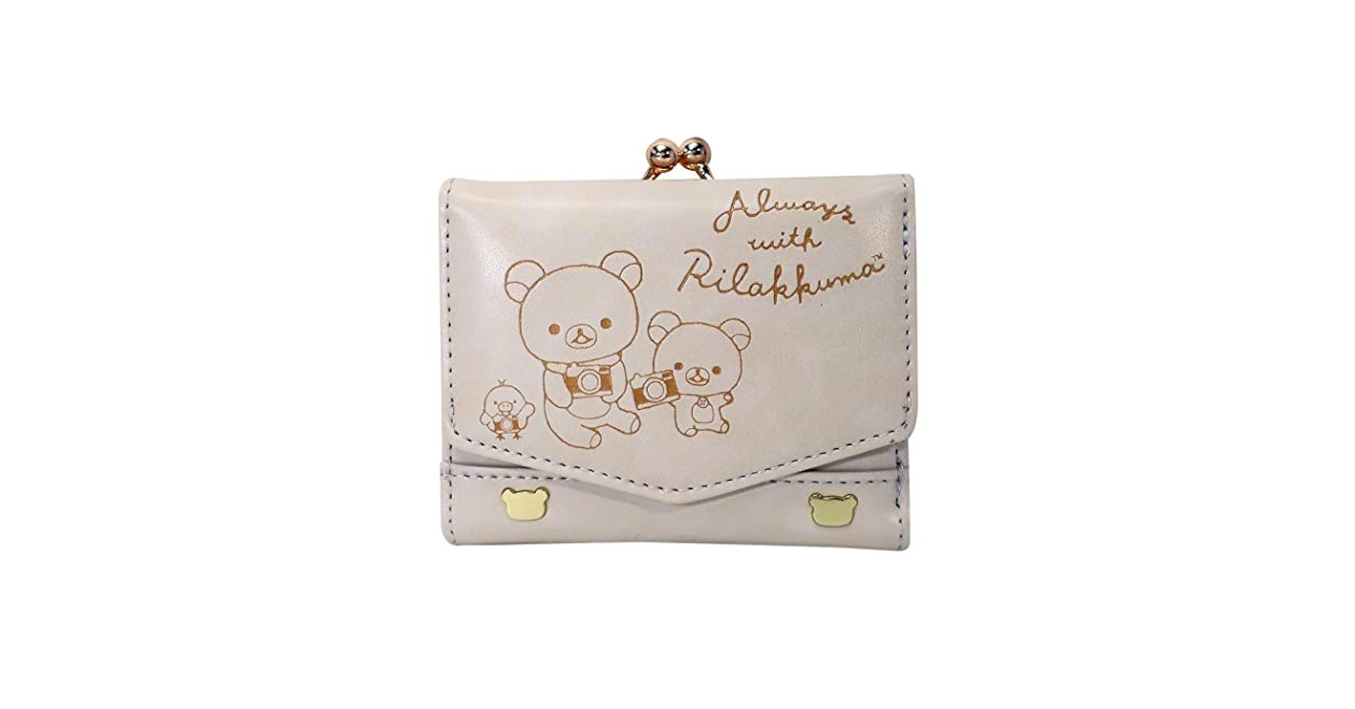 Amazon | リラックマ[三つ折り コンパクト 財布]ミニウォレット