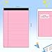 5 pcs Note Pads Legal Pads 5x8, Notebook College Ruled, Colored Legal Notepads, 5 Pack Micro Perforated Writing Pads, Lined Paper Pads, Pad of Paper for Office Home School, 30 Sheets/Pack
