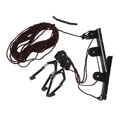 KOMBIUDA 1 Set Bike Ceiling Hoist Hanger Space Saving Garage Ceiling Rack for Mountain and Road Bikes Sleek Wall Mounted Design for Indoor Storage