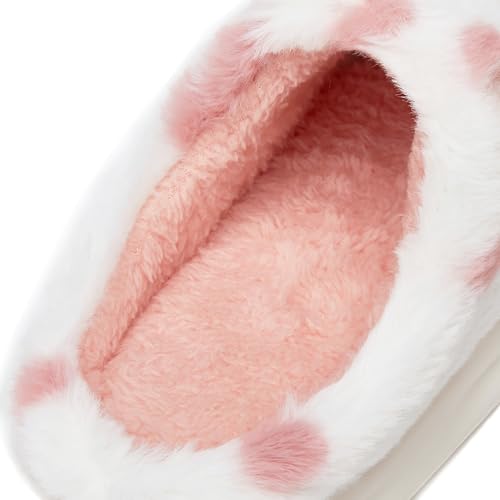 Cozy Cow Slippers for Women Men Indoor Outdoor Slippers Soft Winter Fuzzy House Slides Cute Animal Shoes Plush Sandals 20243