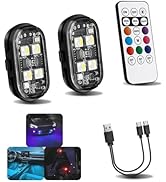 Amazon | Futwod ストロボライト LEDライト 8色変化 バイクライト