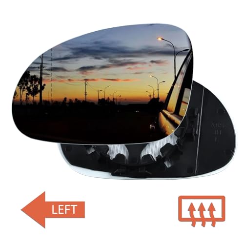 Vitre rétroviseur gauche pour Golf 6 Variant 2009-2013 verre dégivrant convexe - 4