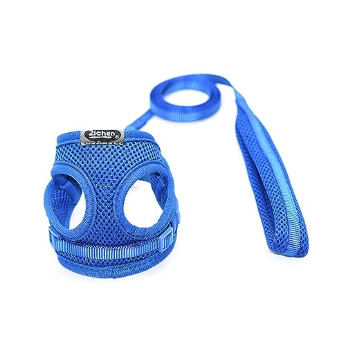 犬の胸と背面の牽引ロープ通気性大規模なサイズの歩行子猫胸ストラップハーネスリーシュエスケーププルーフハーネスリーシュ大大きな
