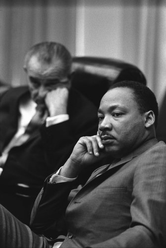 Martin Luther King Jr. Lyndon Johnson MLK LBJ Photo Great American Photos 8x12