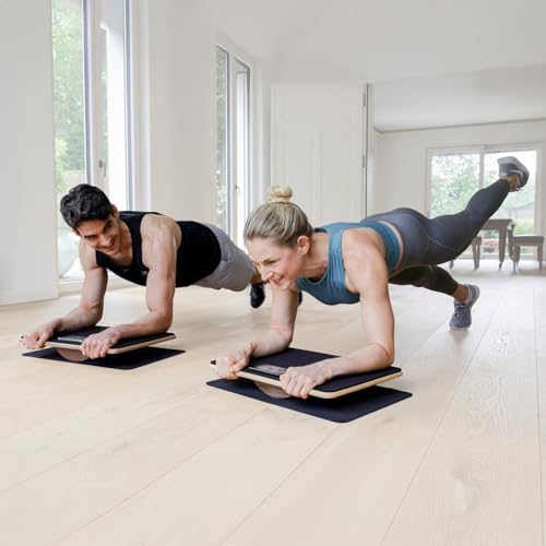 Plankpad PRO 2025 Plank- und Balance-Board mit kostenloser Fitness-App, werde spielend fit in wenigen Minuten täglich. Ganzkörper-Workout mit Games, Workouts und Challenges