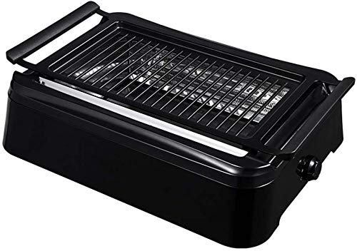 WSJ dainkaolu Grill Multi-function Iron Plate Electric Grill Household Baking Pan Barbecue Machine BBQ 500 * 190 * 400mm (Color : BLACK)