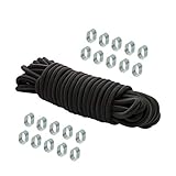 gummiseil mit haken Dehnung ca. 100% | Zugfestigkeit, Scheuer- und Reißfestigkeit und die langlebige Haltbarkeit machen es zu einer erstklassigen elastischen Gummi-Seil-Schnur