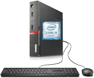 Lenovo ThinkCentre M900 Tiny Mini PC, Intel Core i5-6500T, 8GB RAM, 250GB SSD, Bluetooth & WLAN, US Keyboard (QWERTY), Windows 11 Pro (Generalüberholt)