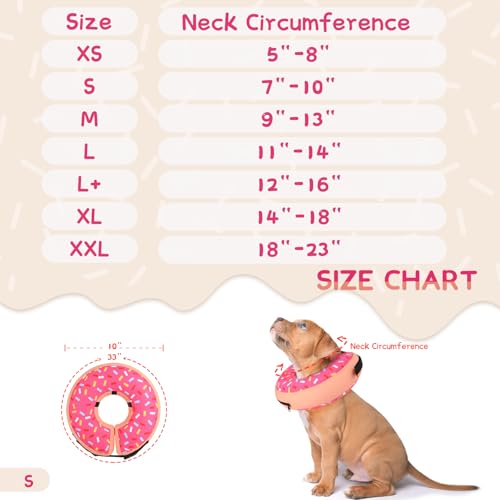 Supet INFLATABLE DOG CONE COLLAR Alternative After Surgery, Dog Neck Donut Collar Recovery E Collar thumb #5