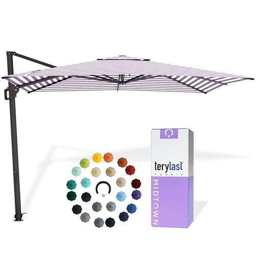 Image of Midtown Umbrellas Grande Square - 9 x 9 Ft Cantilever Umbrella