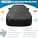 Car Cover for All Weather Hail UV Waterproof Fit 1988 1989 1990 1991 1992 1993 1994 1995 1996 1997 1998 1999 2000 2001 2002 VW Volkswagen Cabriolet - Premier Series (Black)