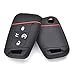 2Pcs Silicone Car Key Cover Remote Fob Case for VW Tiguan Passat Golf Alltrack Atlas 2018 2019 2020 Shell Jacket Protector 4 Buttons