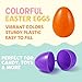 Coynurex 54PCS Fillable Easter Eggs – 2.17'' Plastic Hinged Eggs in 6 Colors – Bulk Eggs for Hunt, Party, Basket Fillers