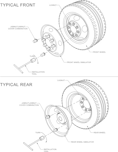 Image of 4pcs 16 inch Polished 304 Stainless Steel Wheel Simulators For Ram 3500 | For 74-99 Ram 3500, 74-98 Ford F350, 92-21 E350 /E450, Dually 8 Lug 8 Hand Hole, Bolt On Hub Caps Wheel Covers