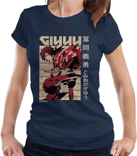 HYEWOI Giyu Tomioka Kanji Women's T-Shirtblue3XL