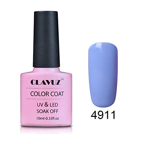 Esmalte Semipermanente de Uñas en Gel UV LED Esmalte de Uñas 1pcs Color Macarrón Uñas de Gel Soak off 10ml de Clavuz -4911