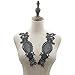 GIVBRO - Toppa in pizzo con applicazione a collare, ricamo, cucito, artigianato, abiti da sposa, accessori per costumi fai da te