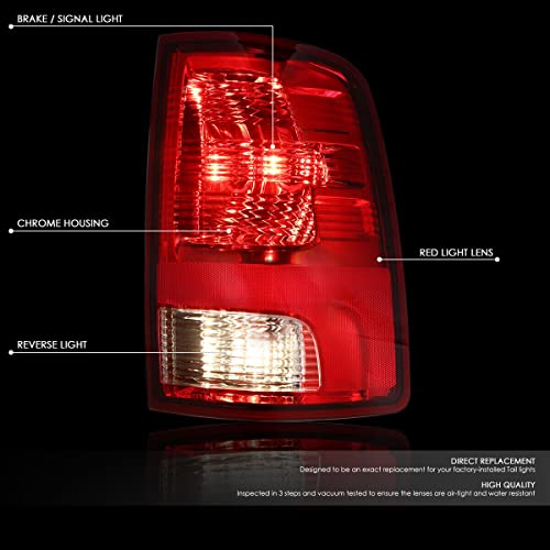 Image of MOCW Right Passenger Side Tail Light Compatible With 2009-2018 Dodge Ram 1500 2500 3500 Rear Taillight Light With Bulb, Replace OE CH2819124,Red