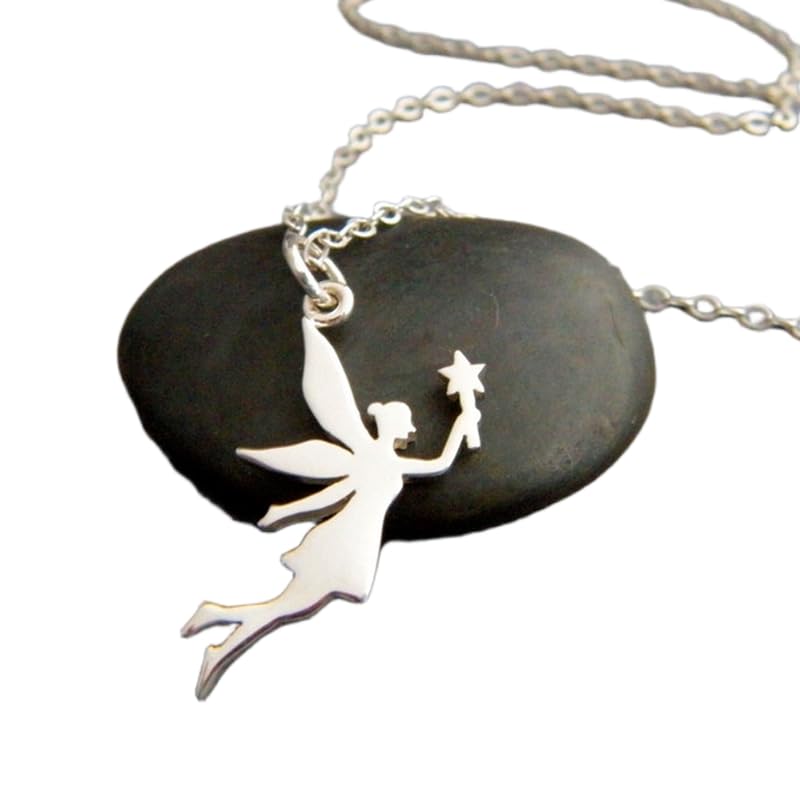 Collier fée princesse en argent, le cadeau girly idéal pour un anniversaire unique