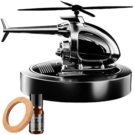 Solar Helicopter Car Air Freshener, Rotating Aromatherapy Diffuse...