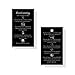 Lashicorn Microchanneling Aftercare Instruction Cards | 50 Pack 2 x 3.5' inches Business Sized | Black and White Microneedling