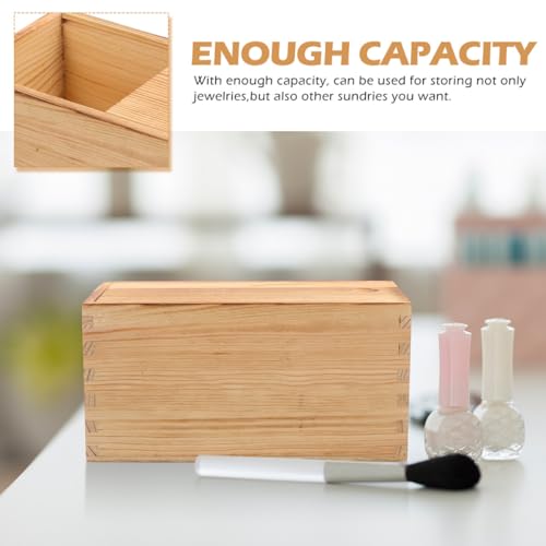 Boîte à Bijoux Bois COLLBATH Anti Poussière pour Petits Objets égarés - 4